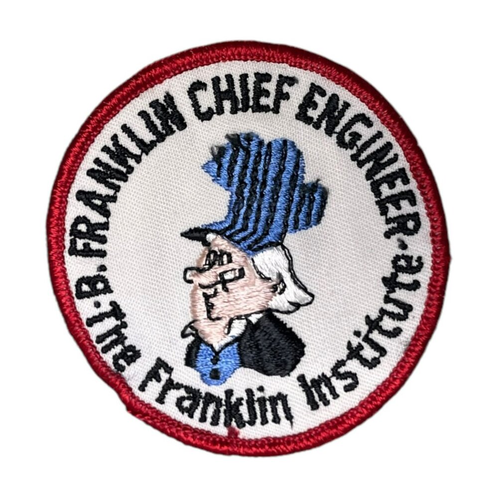 VTG The Franklin Institute Patch B Franklin Chief Engineering‎ Boy Scouts